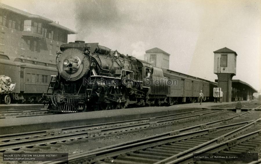 Postcard: New Haven Railroad #1383 at Springfield, Massachusetts
